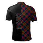 Tennant Tartan Polo Shirt Half of Me - Cross Style